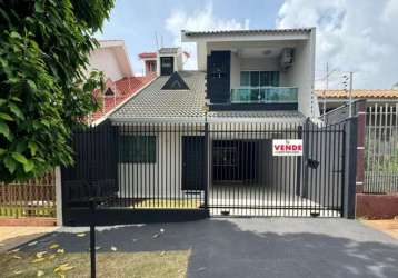 Sobrado à venda em maringá, jardim santa helena, com 3 quartos, com 211 m²