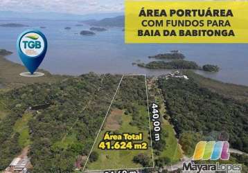 Área à venda, 41.624,00 m² por r$ 6.000.000,00 - laranjeiras - são francisco do sul/sc