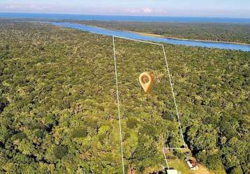 Terreno na tapera com área de preservação