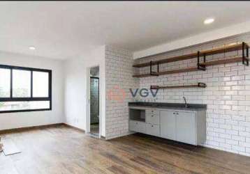 Studio com 1 dormitório à venda, 31 m² por r$ 360.000,00 - mirandópolis - são paulo/sp