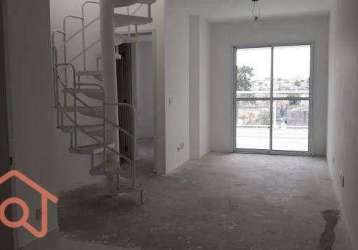 Apartamento duplex com 2 dormitórios à venda, 90 m² por r$ 450.000,00 - centro - diadema/sp