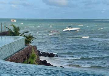 Venda de terreno à beira mar e rio em condomínio de casas - casa de pedra - pirangí do norte - rn