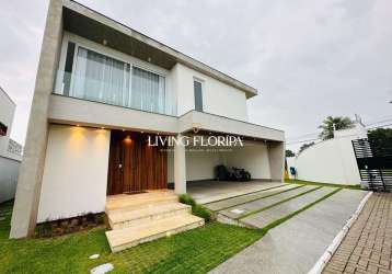 Casa em condomínio fechado com 4 quartos à venda na rua do gramal, 1491, campeche, florianópolis por r$ 4.000.000