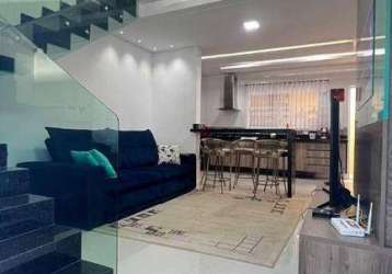 Sobrado com 3 dormitórios à venda, 84 m² por r$ 468.000,00 - caiçara - praia grande/sp