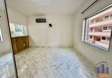 Kitnet com 1 dormitório à venda, 25 m² por r$ 195.000 - boqueirão - praia grande/sp