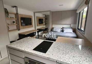 Studio com 1 dormitório para alugar, 21 m² por r$ 3.010,00/mês - prado velho - curitiba/pr