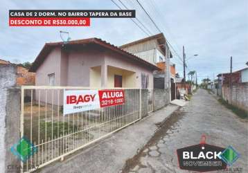 Casa com 2 quartos à venda na servidão portinari, 548, tapera, florianópolis, 62 m2 por r$ 260.000