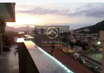 Espaçoso apartamento de 2 quartos com suíte e 120m² no centro de niterói - r$ 690.000 para venda