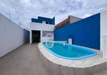 Casa com 3 dormitórios à venda, 127 m² por r$ 340.000,00 - estância santa izabel - peruíbe/sp