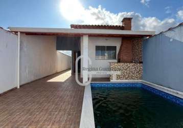 Casa com 2 dormitórios à venda, 85 m² por r$ 330.000,00 - flora rica iii - peruíbe/sp