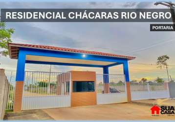 Lote de chácara com  956 m² no residencial chácaras rio negro - iranduba/am