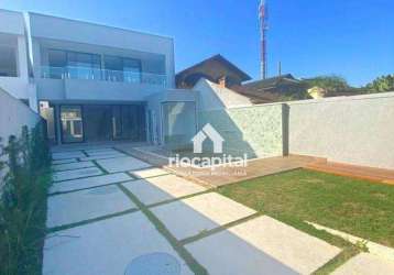 Casa com 4 quartos à venda, 350 m² por r$ 3.950.000 - barra da tijuca - rio de janeiro/rj