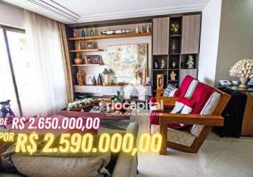 Cobertura com 4 quartos à venda, 304 m² por r$ 2.590.000 - barra da tijuca - rio de janeiro/rj