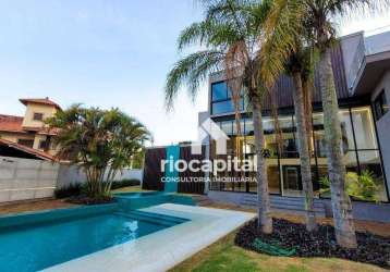 Casa com 5 quartos à venda, 1200 m² por r$ 13.990.000 - barra da tijuca - rio de janeiro/rj