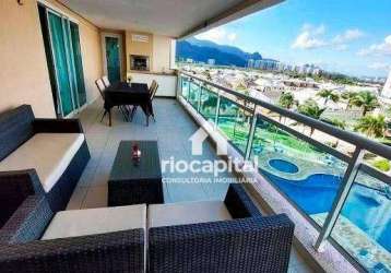 Apartamento com 4 quartos à venda, 142 m² por r$ 1.480.000 - barra da tijuca - rio de janeiro/rj