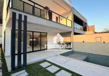 Casa com 4 quartos (suítes) à venda, 202 m² por r$ 1.790.000 - vargem pequena - rio de janeiro/rj