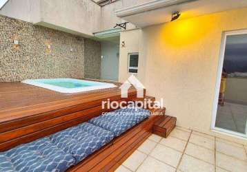 Cobertura com 3 quartos à venda, 158 m² por r$ 1.700.000 - barra da tijuca - rio de janeiro/rj