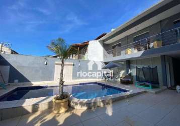 Casa com 4 dormitórios à venda, 368 m² por r$ 1.995.000,00 - freguesia de jacarepaguá - rio de janeiro/rj