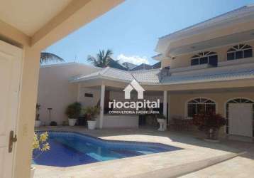 Casa com 5 quartos à venda, 650 m² por r$ 4.950.000 - barra da tijuca - rio de janeiro/rj