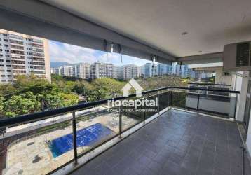 Apartamento com 2 dormitórios para alugar, 91 m² por r$ 5.320,30/mês - barra da tijuca - rio de janeiro/rj