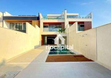 Casa com 4 quartos à venda, 340 m² por r$ 3.800.000 - barra da tijuca - rio de janeiro/rj