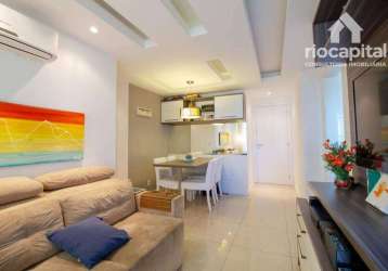 Apartamento com 2 quartos para alugar, 68 m² por r$ 6.232/mês - barra da tijuca - rio de janeiro/rj