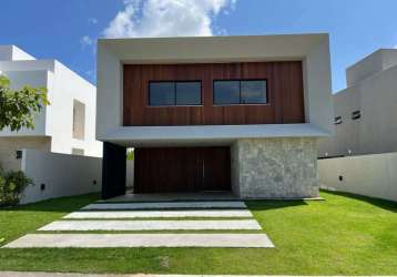 Casa em condomínio para venda em camaçari, alphaville litoral norte, 4 dormitórios, 4 suítes, 5 banheiros, 4 vagas