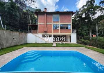 Casa com 3 dormitórios à venda, 300 m² por r$ 760.000,00 - três córregos - teresópolis/rj