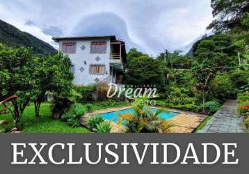 Casa com 4 dormitórios à venda, 202 m² por r$ 750.000,00 - granja guarani - teresópolis/rj