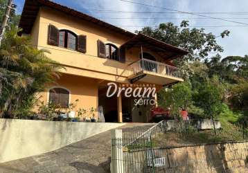 Casa com 4 dormitórios à venda, 192 m² por r$ 750.000,00 - quinta da barra - teresópolis/rj