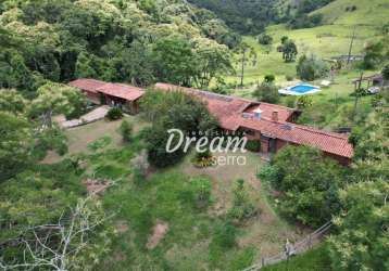 Fazenda com 4 dormitórios à venda, 895000 m² por r$ 10.000.000,00 - três córregos - teresópolis/rj