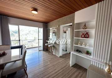 Apartamento com 2 dormitórios à venda, 69 m² por r$ 480.000,00 - alto - teresópolis/rj