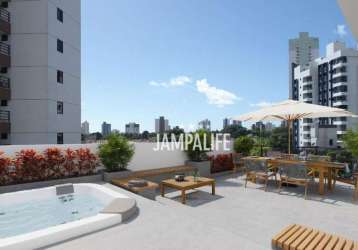 Apartamento com 1 dormitório à venda, 30 m² por r$ 234.000,00 - brisamar - joão pessoa/pb