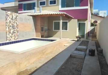 Duplex para venda em rio das ostras, ouro verde, 4 dormitórios, 3 suítes, 5 banheiros, 2 vagas