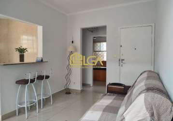 Apartamento 01 dormitório - mobiliado - gonzaga - santos