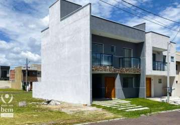 Sobrado 132 m² com 3 quartos ( 1 suíte), 2 vagas de garagem à venda por r$ 560.000 - campo de santana - curitiba/pr