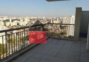 Cobertura à venda, cobertura com vista para o museu do ipiranga e que pega o sol da manhã - cambuci