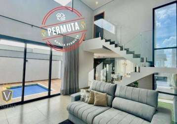 Casa com 3 dormitórios à venda, 234 m² por r$ 2.230.000,00 - loteamento reserva ermida - jundiaí/sp