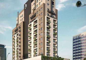 Apartamento garden com 2 dormitórios à venda por r$ 417.700,00 - água verde - curitiba/pr