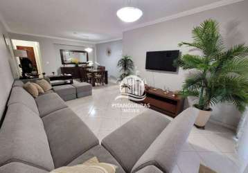 Apartamento com 3 dormitórios à venda, 130 m² - pitangueiras - guarujá/sp