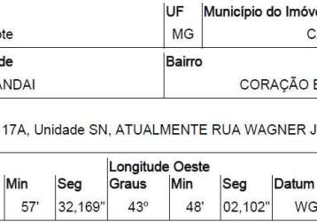 Oportunidade única em carandai - mg | tipo: terreno | negociação: venda direta online  | situação: imóvel