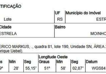 Oportunidade única em estrela - rs | tipo: terreno | negociação: leilão  | situação: imóvel