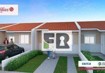 Casa em condomínio com 2 dormitórios adaptáveis à venda, 48 m² - sítio ipiranga - cachoeirinha/rs