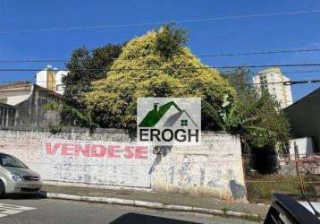 Terreno à venda, 1000 m² por r$ 2.200.000,00 - osvaldo cruz - são caetano do sul/sp