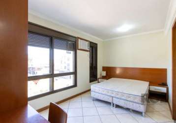 Lindo apartamento mobiliado de 1 dormitório, com living espaçoso, cozinha integrada e banheiro.&lt;br&gt;&lt;br&gt;localização excelente, próximo a todas as conveniências. ideal para quem busca pratic