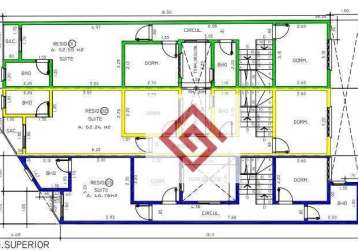 Cobertura com 2 dormitórios à venda, 120 m² por r$ 530.000,00 - vila vilma - santo andré/sp