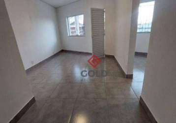 Sala para alugar, 112 m² por r$ 5.060,00/mês - utinga - santo andré/sp