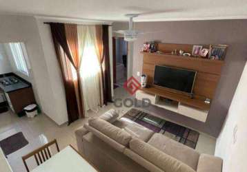 Cobertura com 2 dormitórios à venda, 100 m² por r$ 465.000 - vila alzira - santo andré/sp