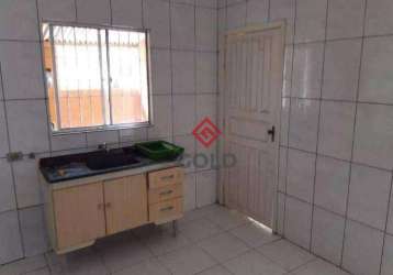 Casa com 1 dormitório para alugar, 40 m² por r$ 850,00/mês - parque miami - santo andré/sp