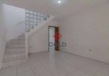 Sobrado com 3 dormitórios para alugar, 85 m² por r$ 2.223,00/mês - jardim santo alberto - santo andré/sp